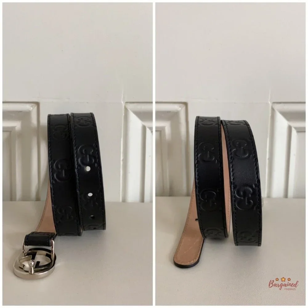 Authentic Children's Gucci Signature Belt - L
